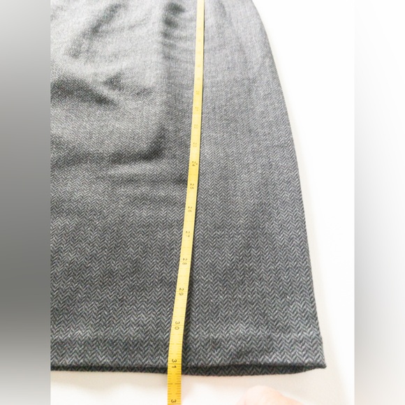 Calvin Klein Charcoal Knit Herringbone Sleeveless Midi Dress SZ 10 Professional - Picture 5 of 7